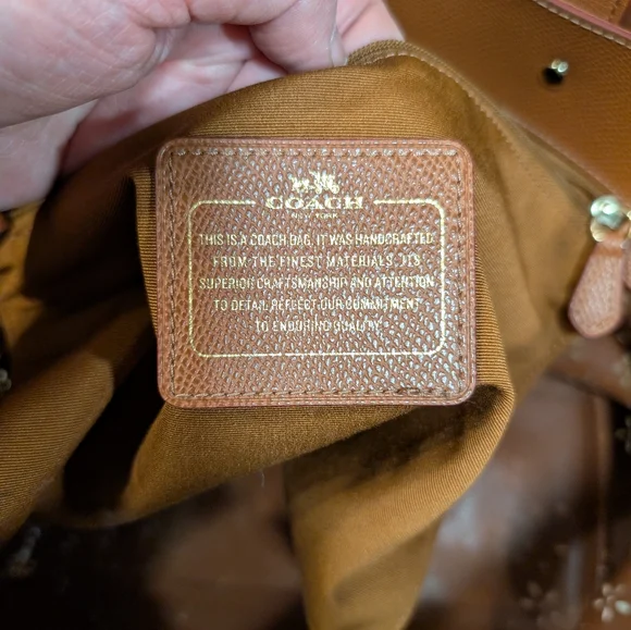 Coach sparkly Light Pink Laser Cut Floral Cutout City Tote and Wallet - Picture 9 of 14